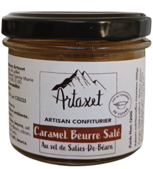 Caramel beurre salé au sel de Salies-De-Béarn 120G