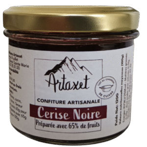 confiture extra de cerises noires 120g