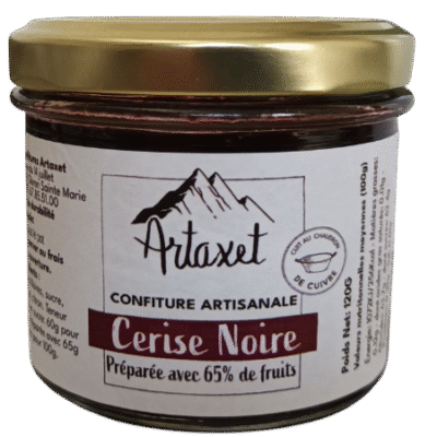 Confiture EXTRA de Cerises Noires 120g