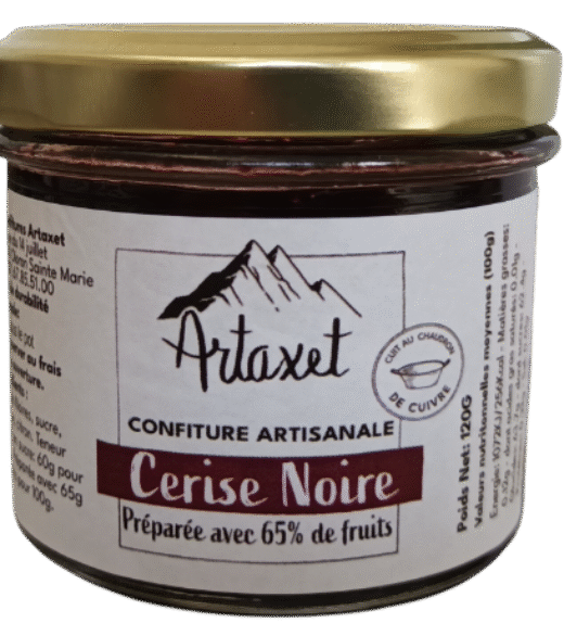 Confiture EXTRA de Cerises Noires 120g
