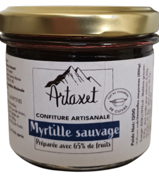 Confitures EXTRA de myrtille 120G