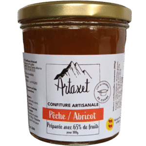 Confiture extra de pêche abricot 320G