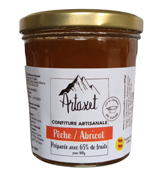 Confiture EXTRA pêche-abricot - 320g
