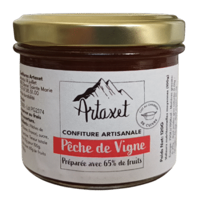 Confiture EXTRA Pêche de vigne - 120G