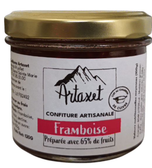 Confiture EXTRA de framboise -120G