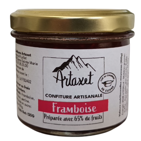 Confiture extra de framboise 120g