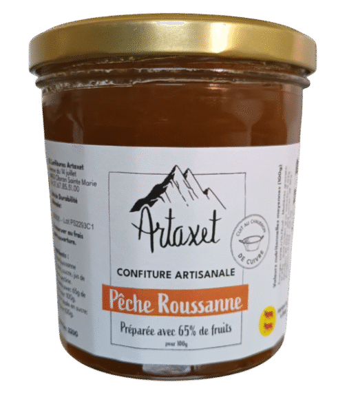 Confiture EXTRA de pêche Roussanne - 320G