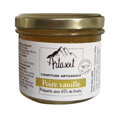 Confiture extra de poire à la vanille - 120G
