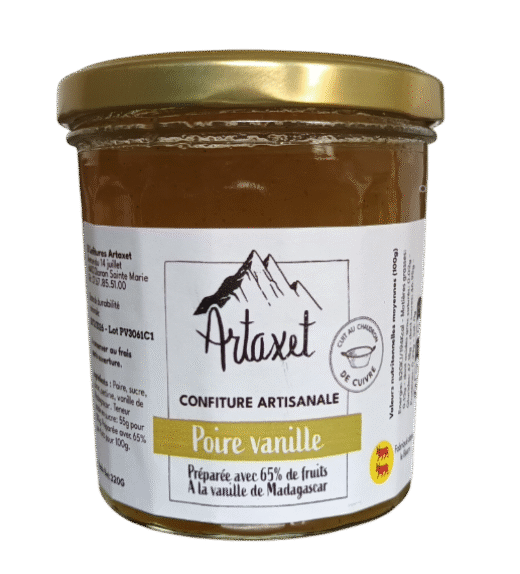 Confiture extra de poire à la vanille - 320G