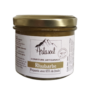 Confiture extra de rhubarbe 120G