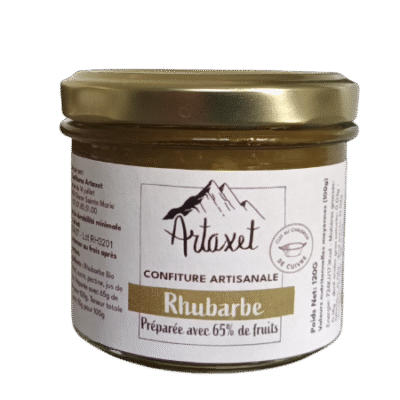Confiture EXTRA de rhubarbe - 120G