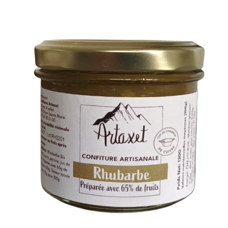 Confiture extra de rhubarbe 120G