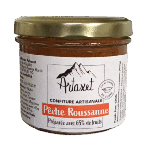 confiture extra de pêche roussanne 120g