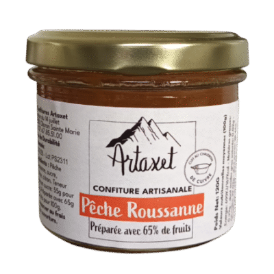 Confiture EXTRA de pêche Roussanne - 120G