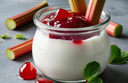 Yaourt et fromage blanc La confiture de rhubarbe sublimera vos desserts en seulement 1 cuillère comme les yaourts et les fromages blanc!